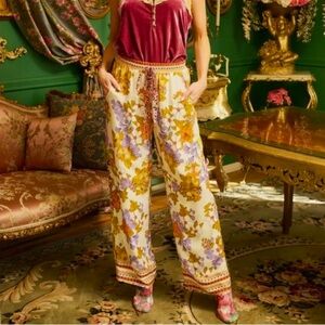 ARATTA Golden Aurela Pants -Boho Floral Soft Flowy Loungewear Comfortable Pants